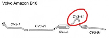 Volvo Amazon 57-70 Bakaxelrör