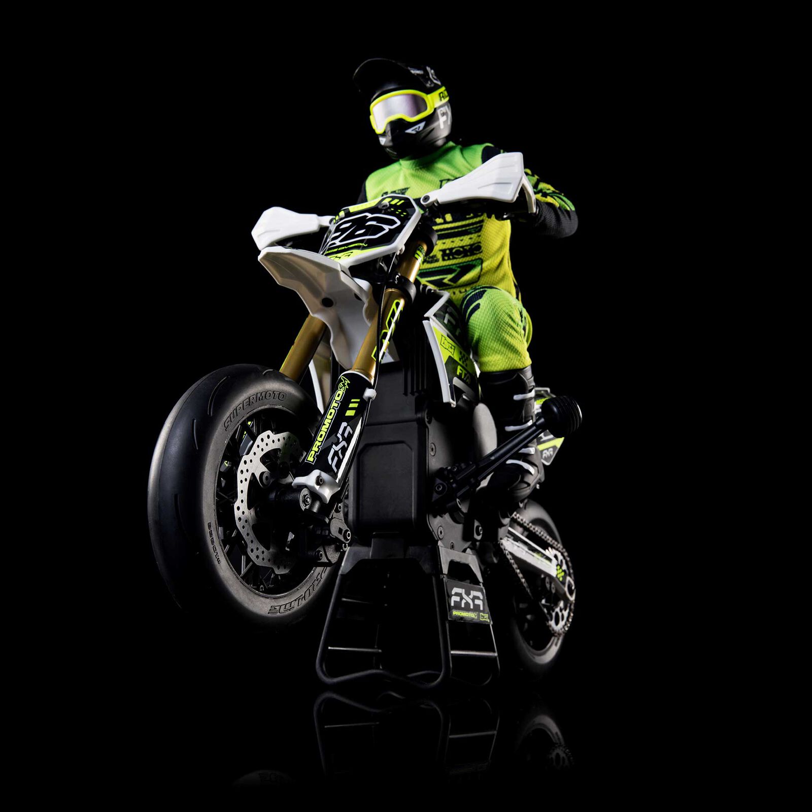Losi 1/4 Promoto-SM FXR Supermoto Motorcycle RTR (Battery and Charger Included), Vit - 10