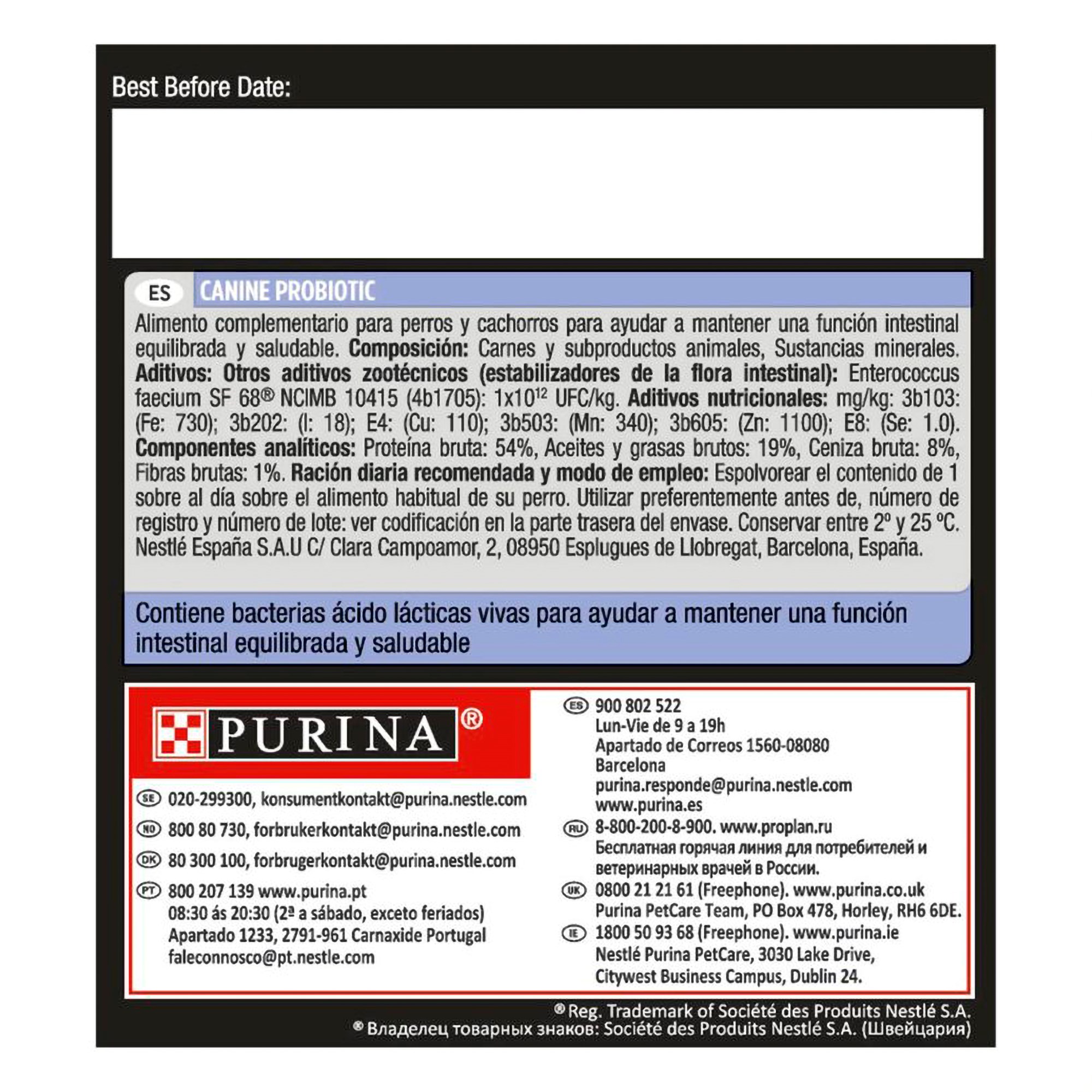 Purina Pro Plan FortiFlora  för hund  - 7-pack eller 30-pack - 9