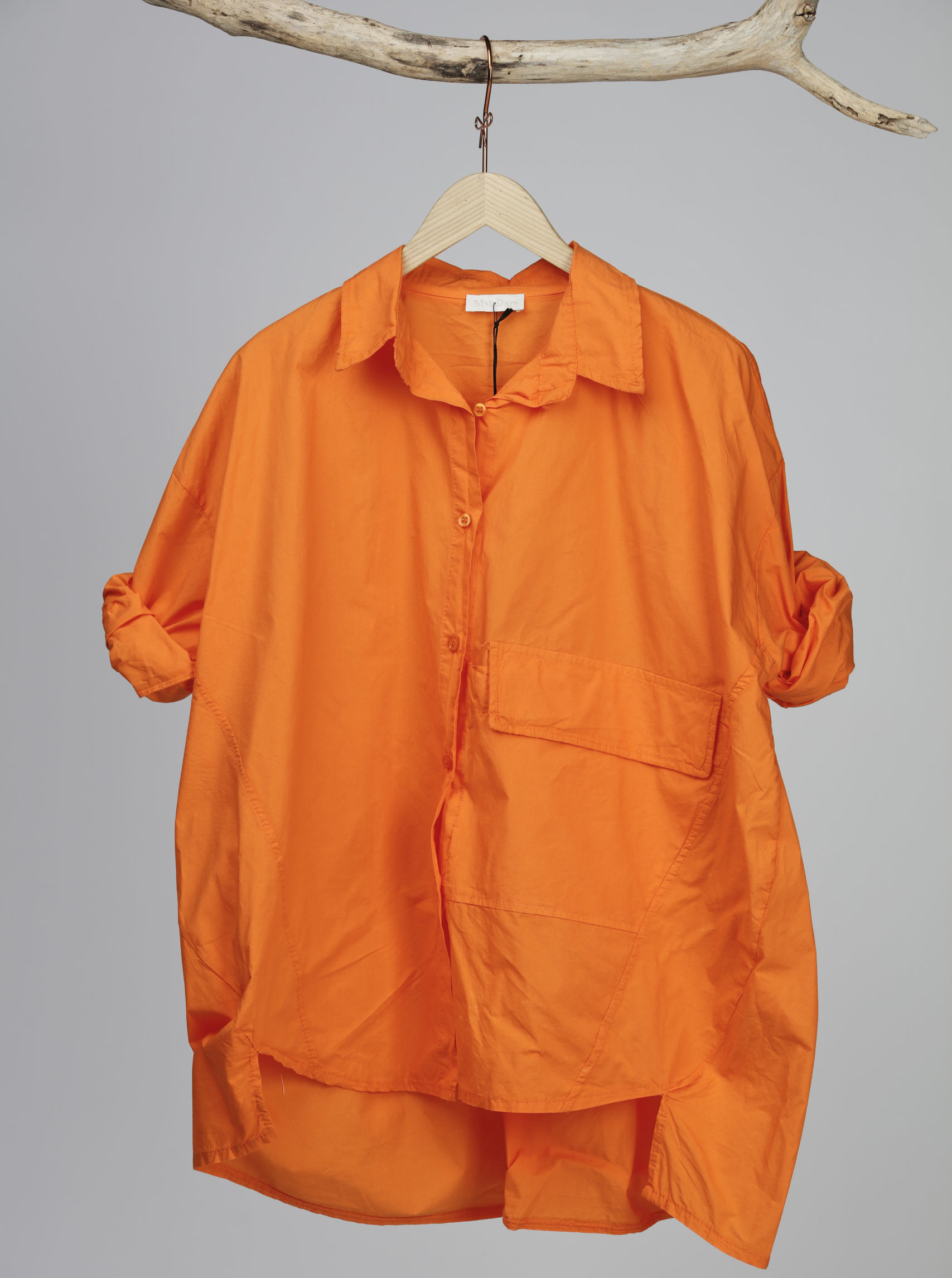 BIG POCKET SHIRT ORANGE