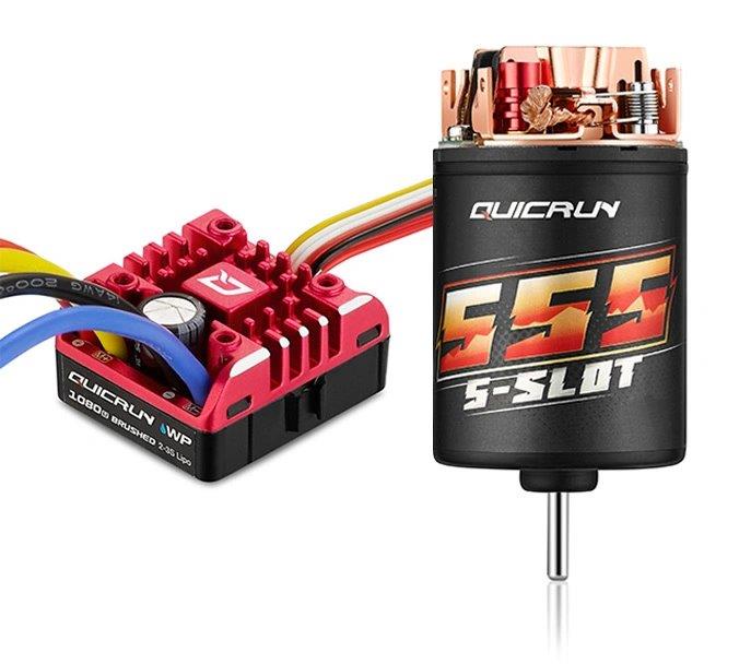 Hobbywing QuicRun Combo 1080 G2 - 555 11T 1/10 Crawler