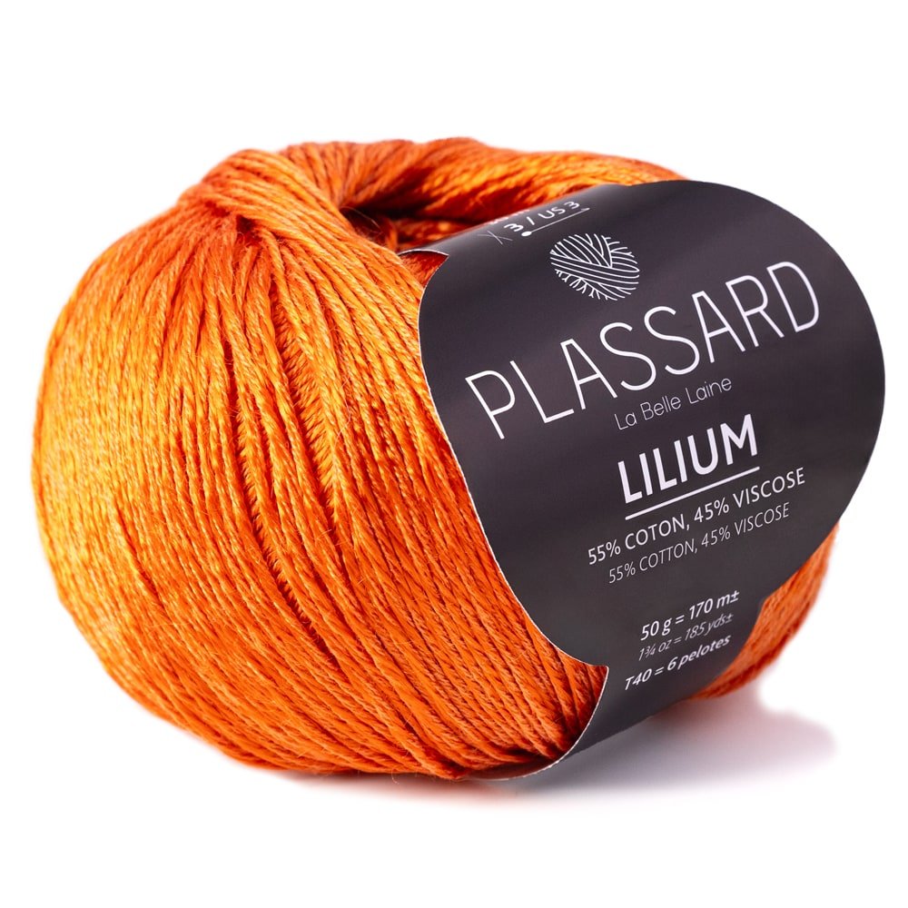 Bomull-/Viskosgarn Plassard orange - House of Hildur