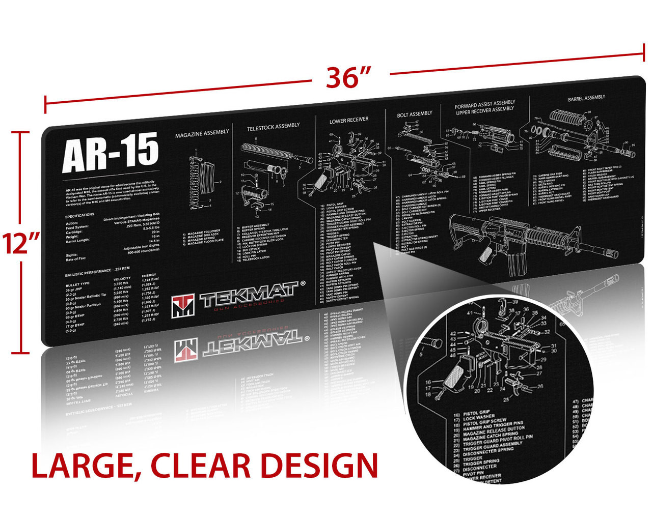 TekMat AR-15 Gun Cleaning Mat 2