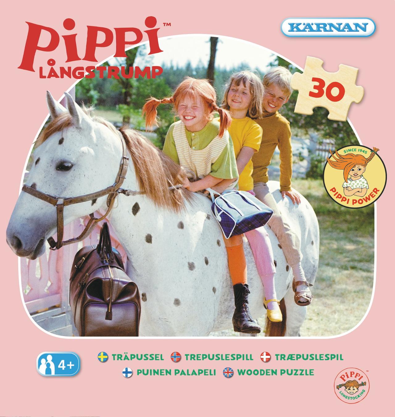 Träpussel Pippi KÄRNAN 30 bitar - 2