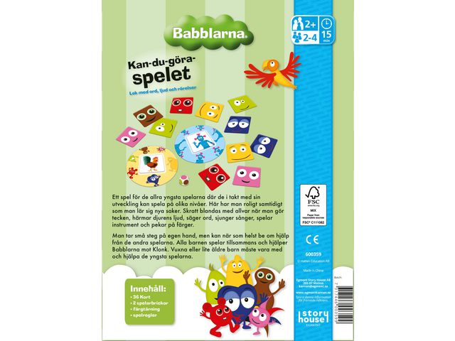 Spel Babblarna Kan-du-göra 2år - 2