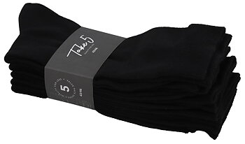 5-Pack  Take Svarta Strumpor
