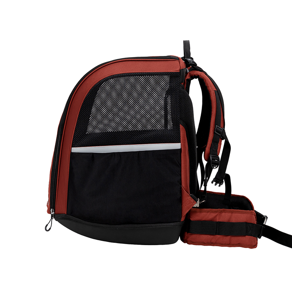 Champion Large Dog Carrier Backpack - Maroon brown - 4