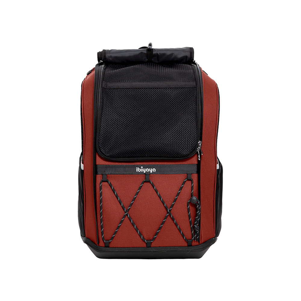 Champion Large Dog Carrier Backpack - Maroon brown - 5
