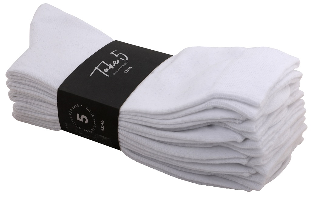 5-Pack Take Vita Strumpor