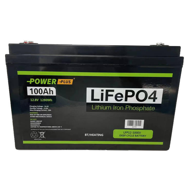 Power Plus LFP12-100EV 12,8V 100Ah, 330x172x220 LiFePO4 Li-ion BT/Heat