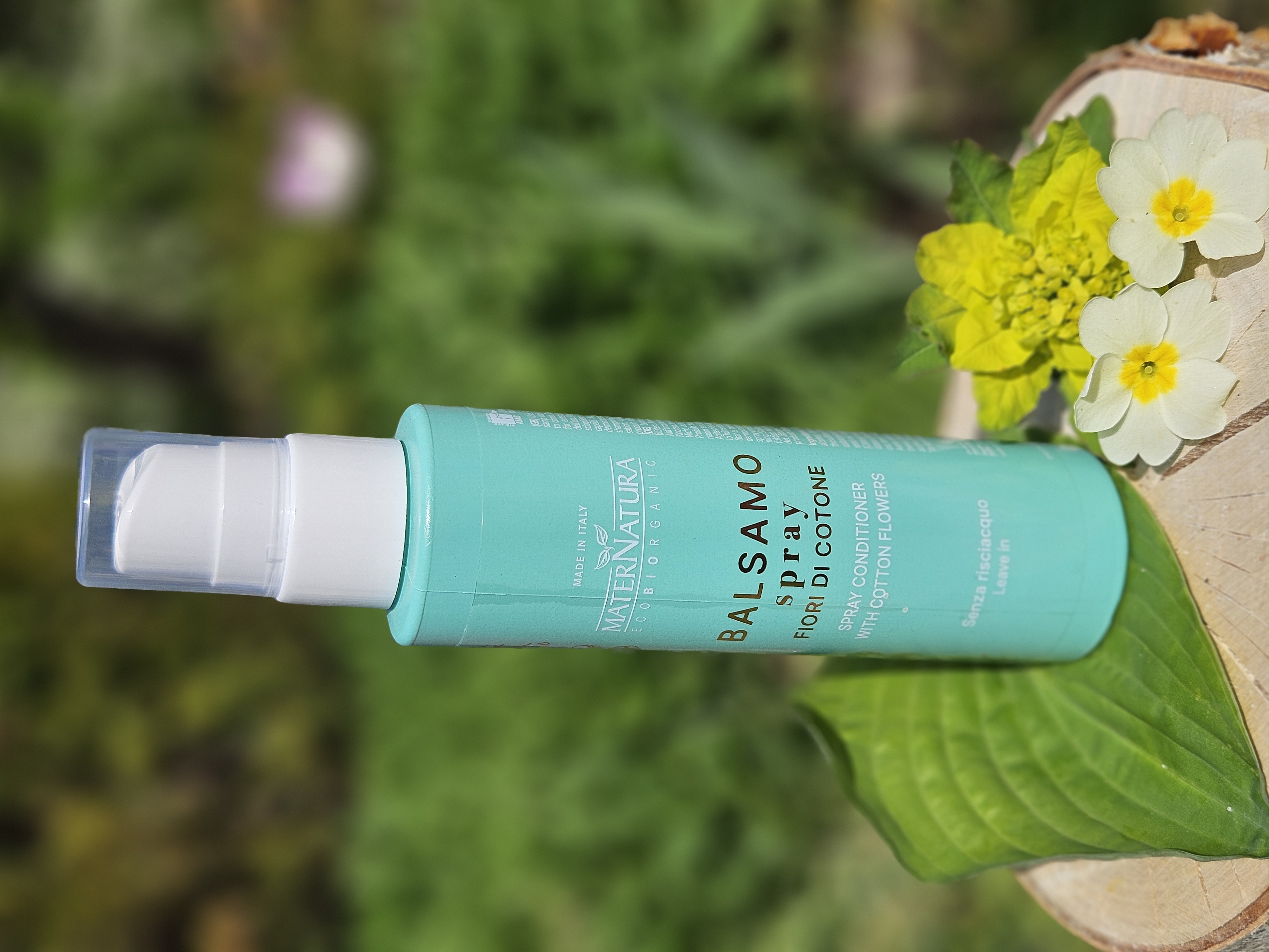 Balsam spray  conditioner with Cotton Flowers Mater Natura