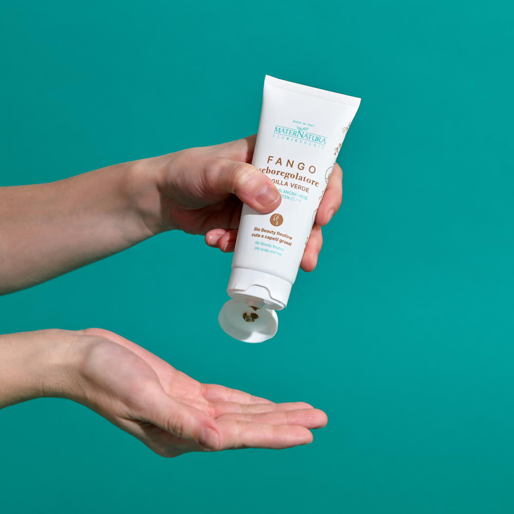 Sebum Balancing Mud with Green Clay, balanserande lermask - MaterNatura - 3
