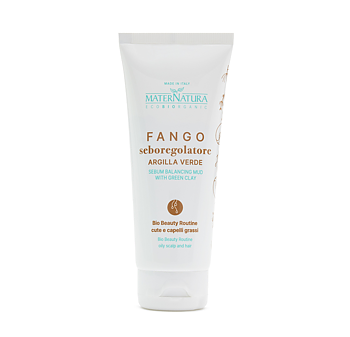 Sebum Balancing Mud with Green Clay, balanserande lermask - MaterNatura