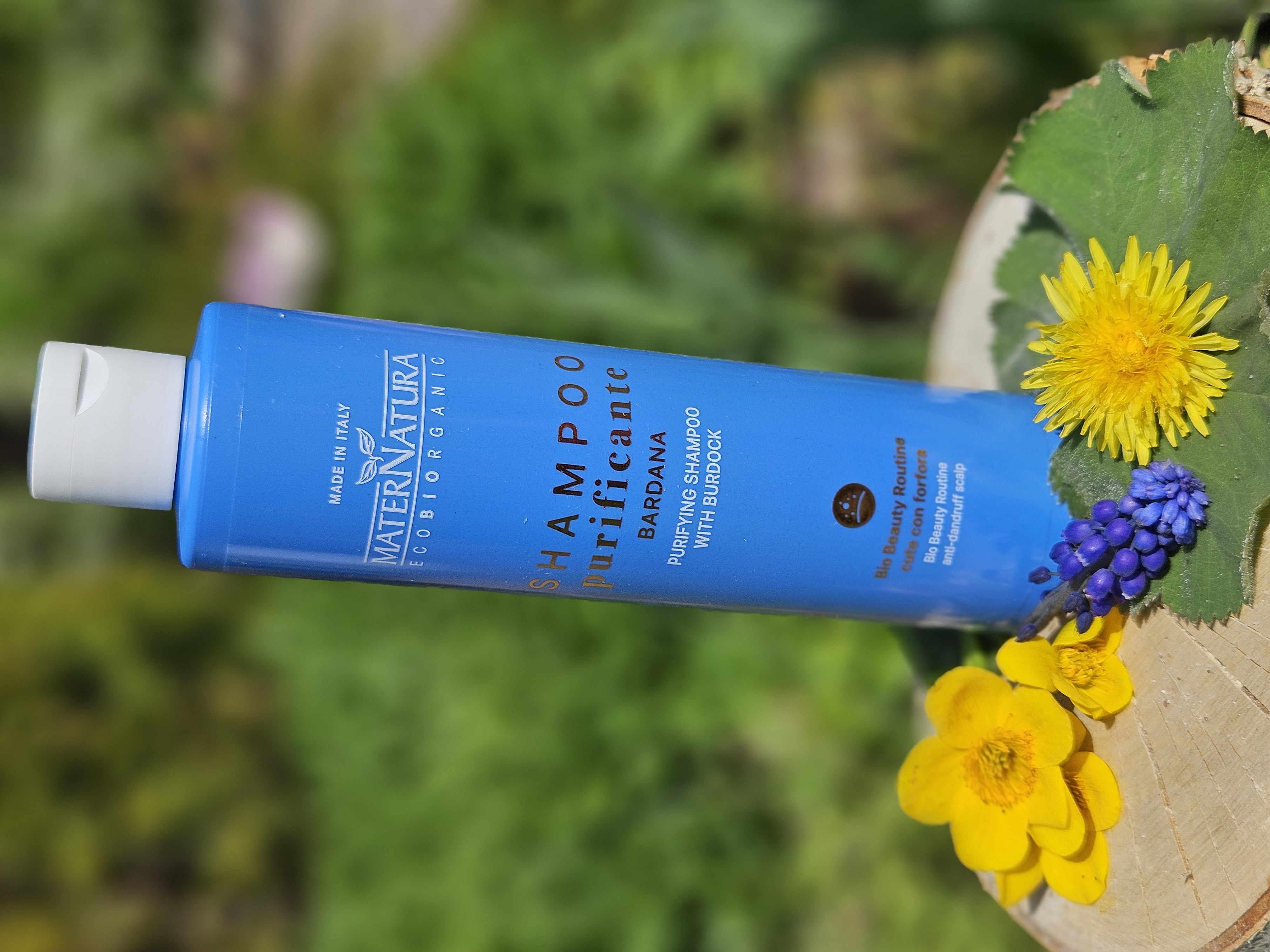 Purifying Shampoo with Burdock, mjällschampo MaterNatura