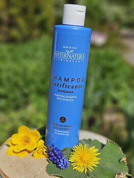 Purifyng Shampoo with Burdock, mjällschampo MaterNatura