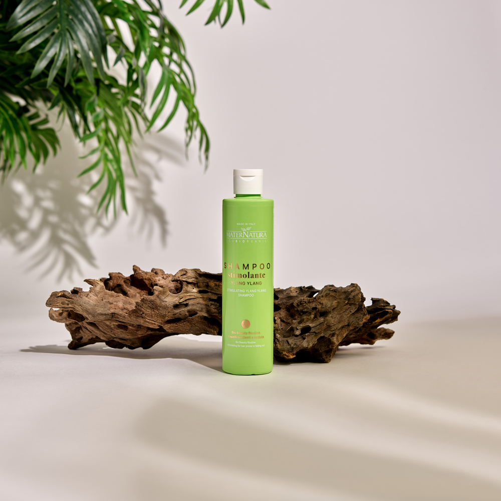 Stimulating Ylang Ylang Shampoo, för tillväxt - MaterNatura - 3