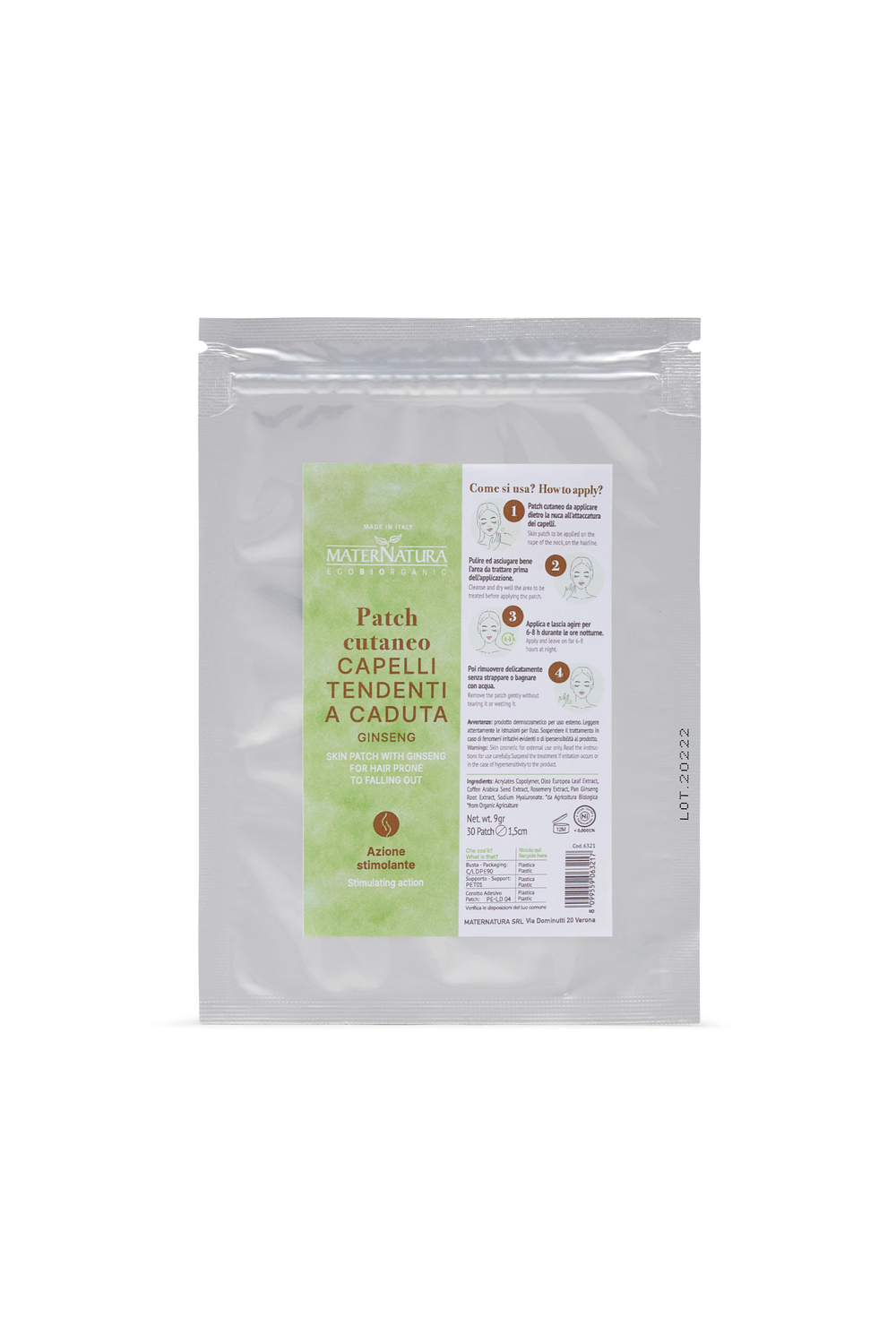 Skin Patch with Ginseng, tillväxtstimulerande plåster MaterNatura - 2
