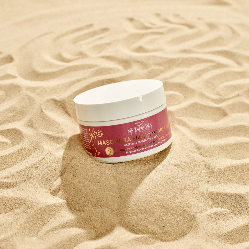 Waves Elasticising Mask Hazelnut,  hårmask vågigt och lockigt hår MaterNatura - 4