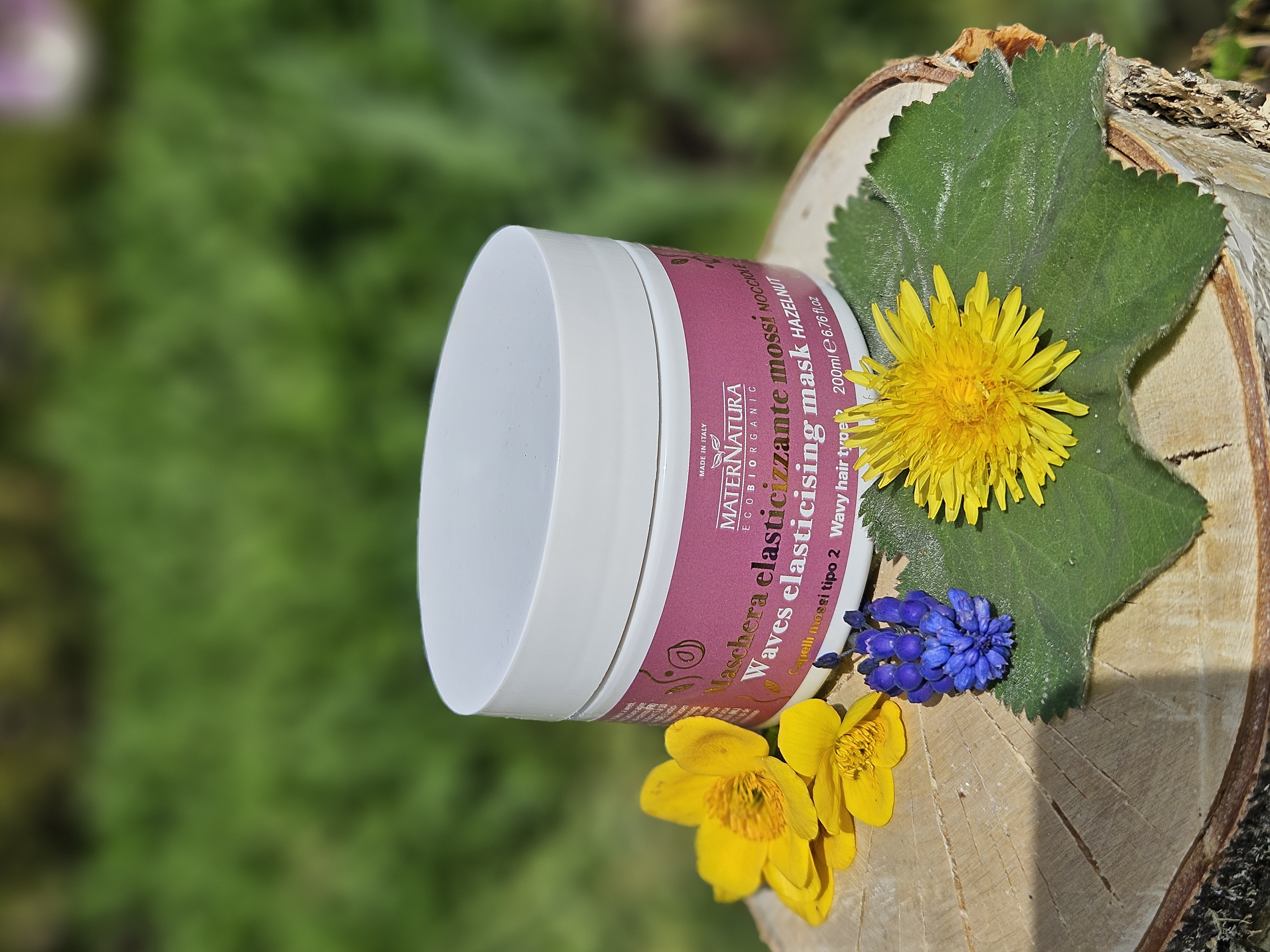 Waves Elasticising Mask Hazelnut,  hårmask vågigt och lockigt hår MaterNatura
