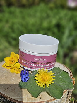 Waves Elasticising Mask Hazelnut,  hårmask vågigt och lockigt hår MaterNatura