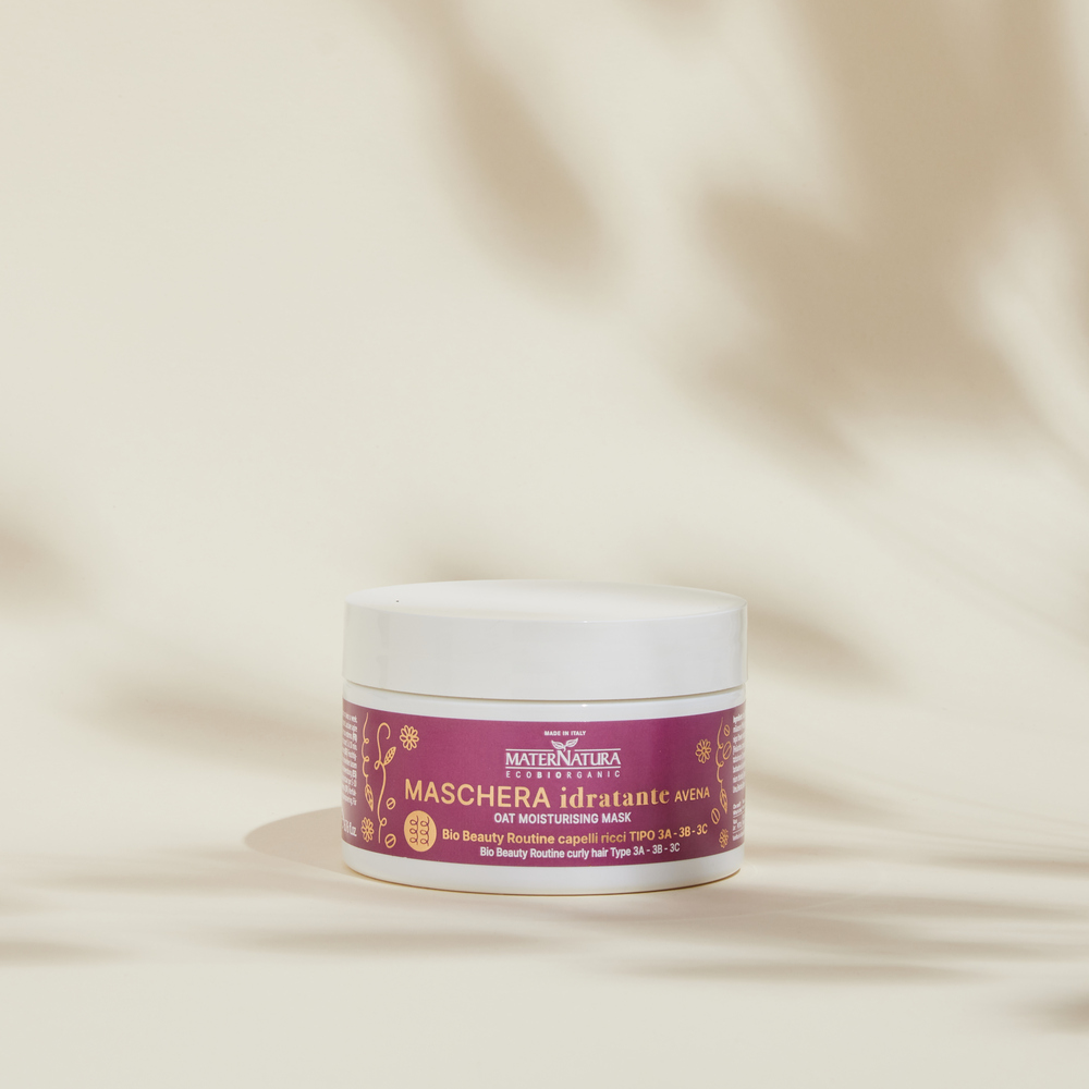 Curls Hydrating mask Oat, Hårmask & inpackning MaterNatura - 4