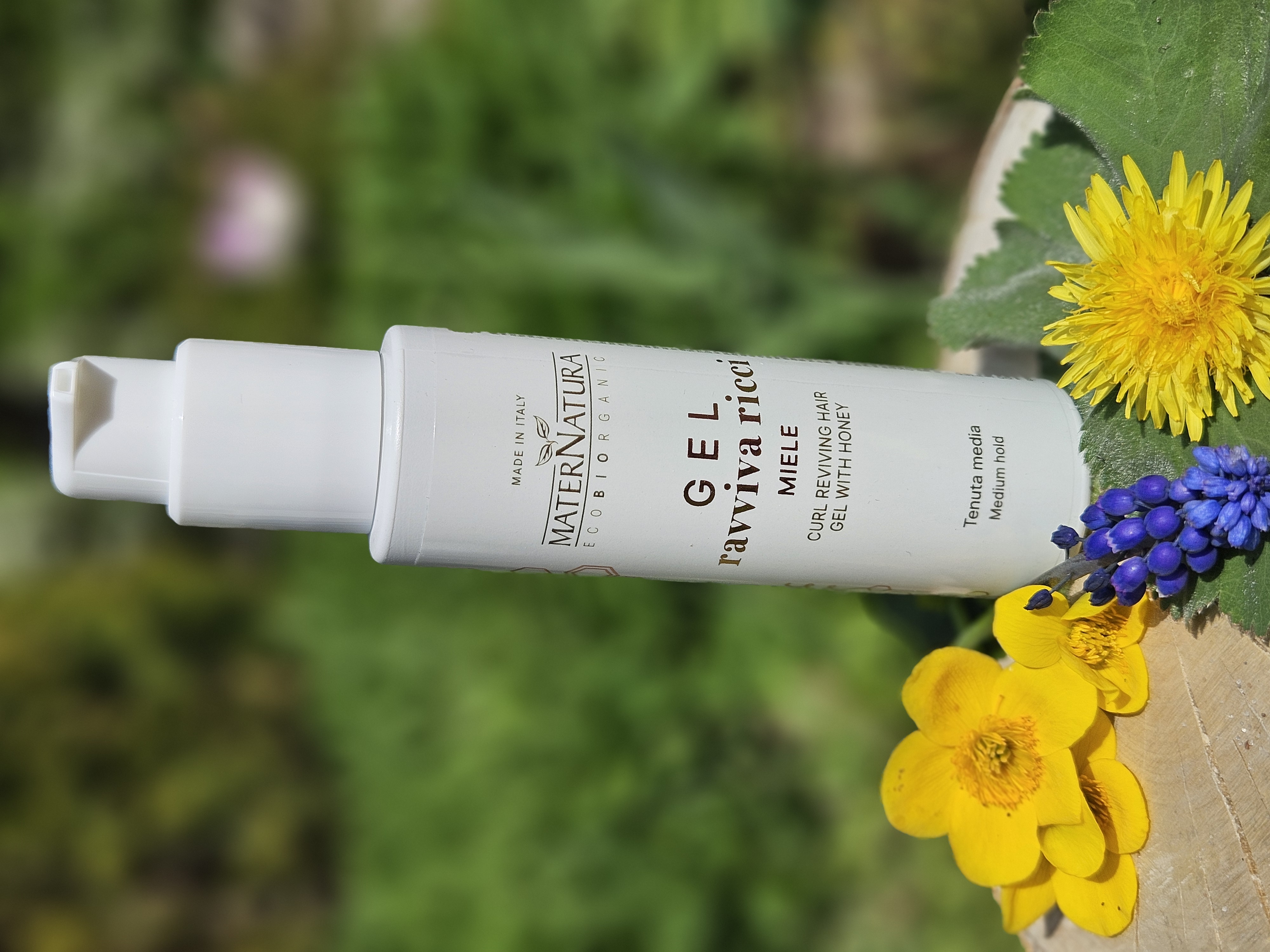 Curl Reviving hair gel with Honey, stylinggel för lockigt hår MaterNatura