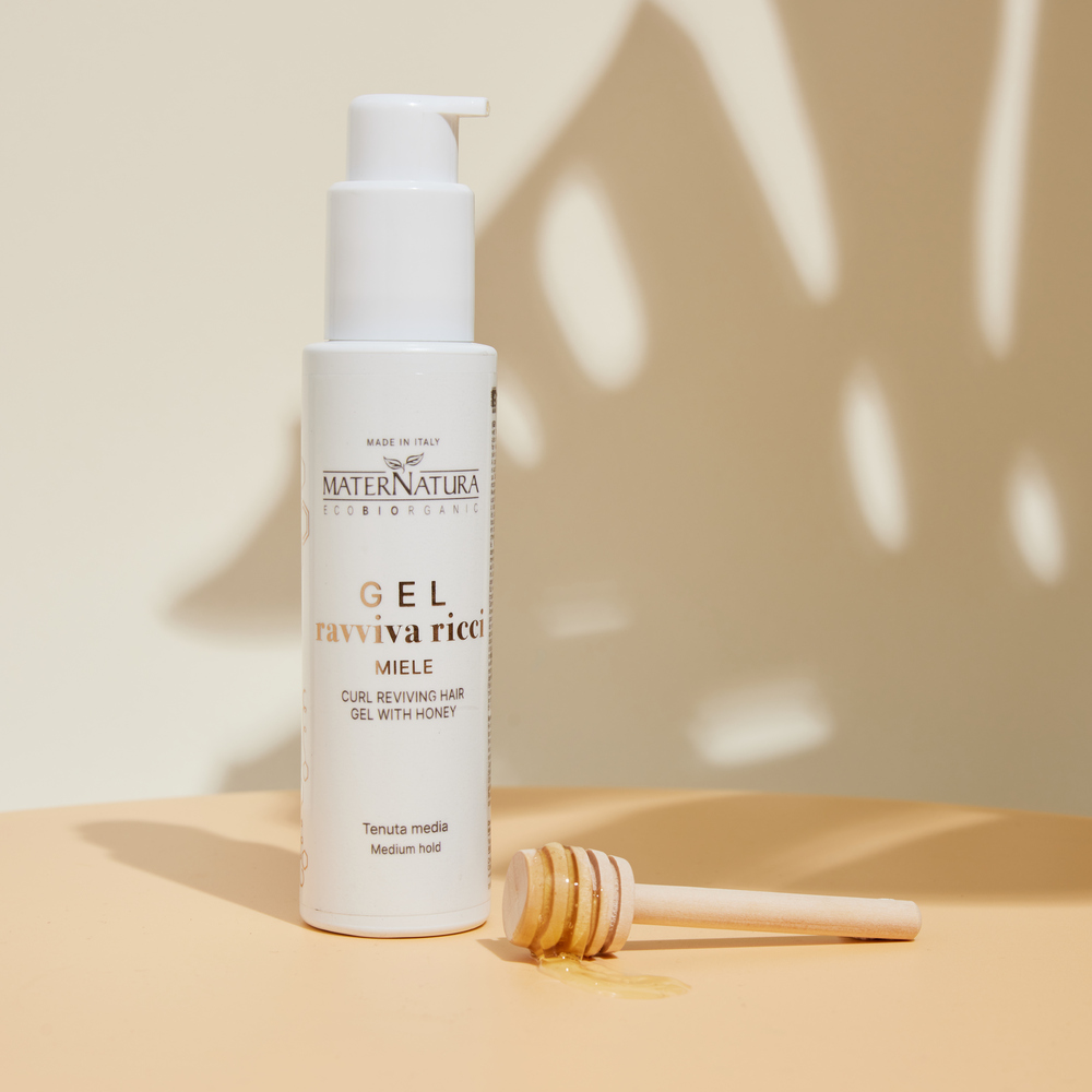 Curl Reviving hair gel with Honey, stylinggel för lockigt hår MaterNatura - 4