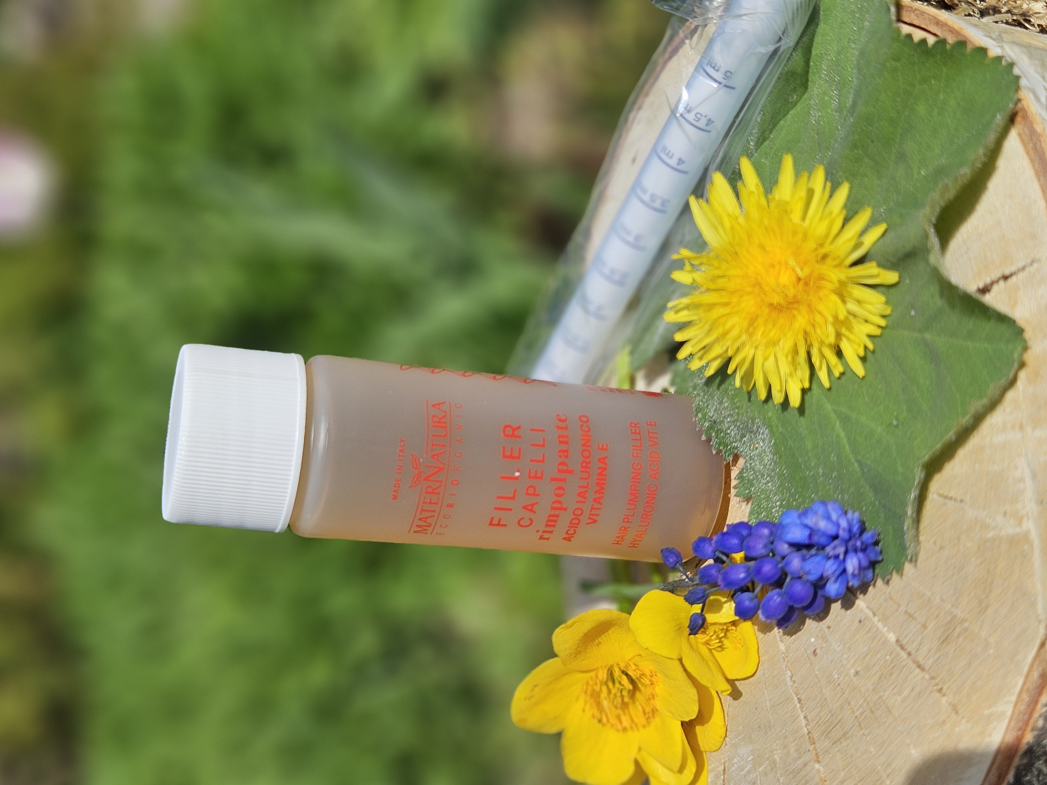 Hair plumping filler with Hyaluronic acid, fuktserum MaterNatura