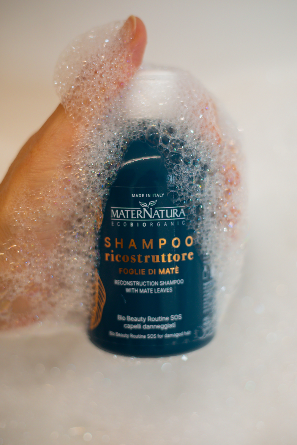 Reconstructing Shampoo with Mate Leaves - Reparerande shampoo SOS steg 2 - MaterNatura - 5