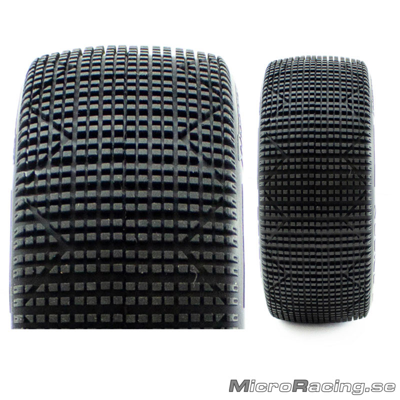 PROCIRCUIT - Trigon V3 Soft, 1/8 Off Road, Preglued, White Rim, 1pair - 3