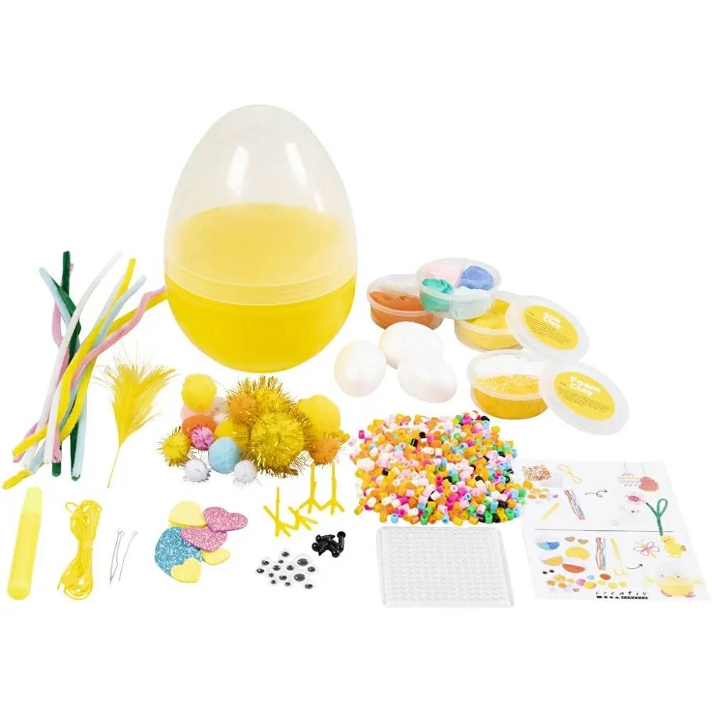 Påskägg fyllt med påskpyssel - Diy-set - 2