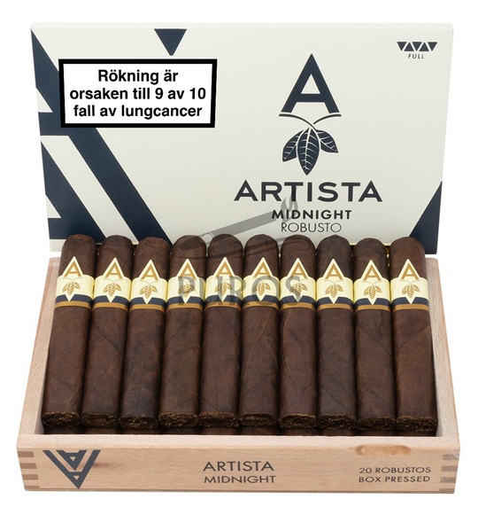 Artista Midnight Robusto Cigarrlåda 20-pack
