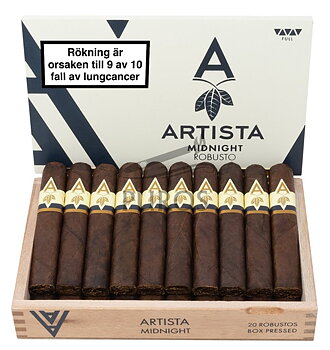 Artista Midnight Robusto Cigarrlåda 20-pack