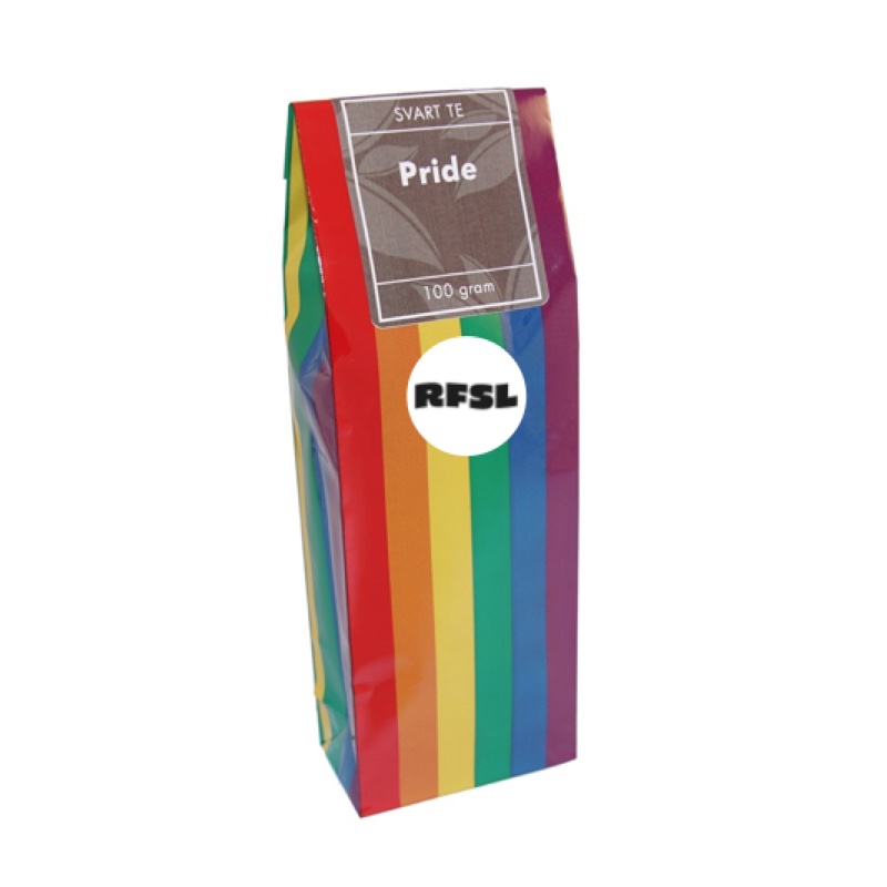 RFSL Schwarzer Pride-Tee im Beutel