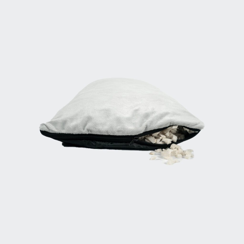 InnoPet Orthopedic  Pillow Small -  Minky Light Grey - 4