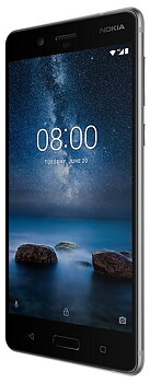 Nokia 8 Dual SIM 64GB - 1 År Garanti Begagnad i Nyskick - Svart