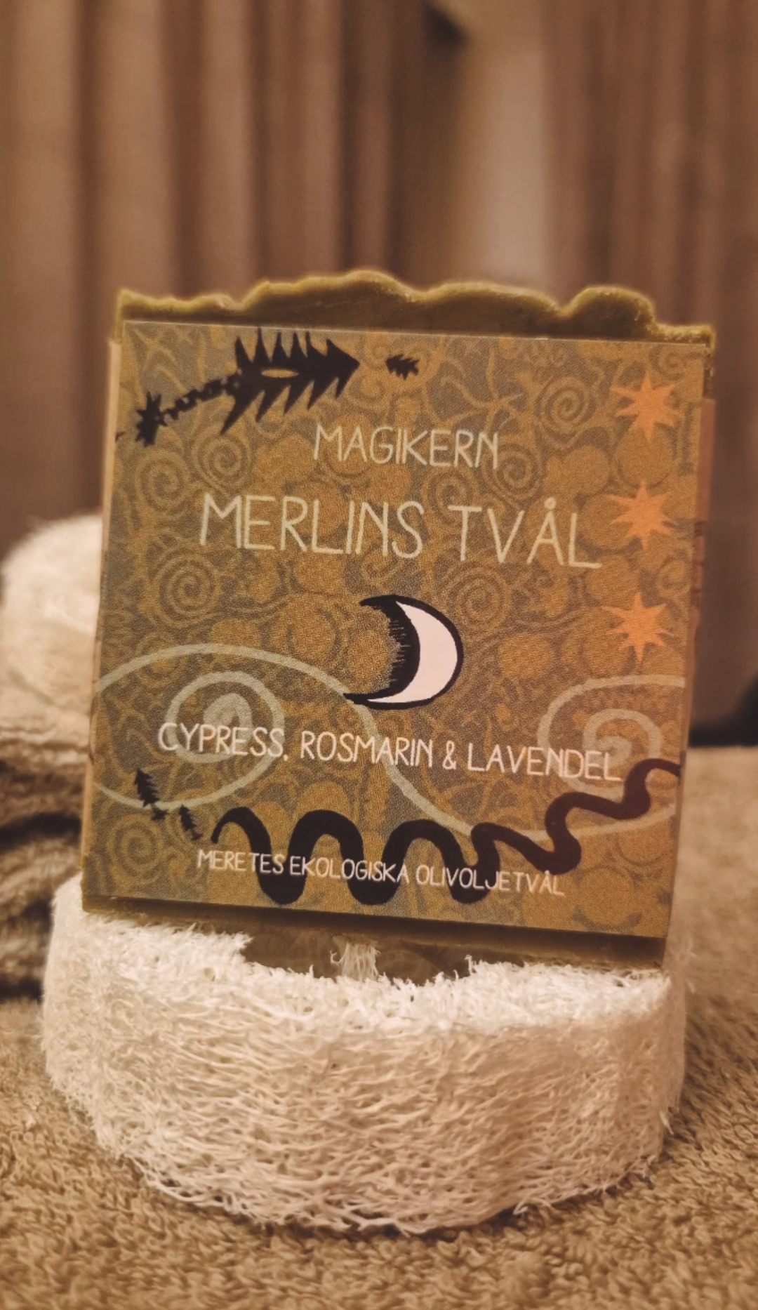 Merlin - Handgjord Olivoljetvål eko 125g - 2