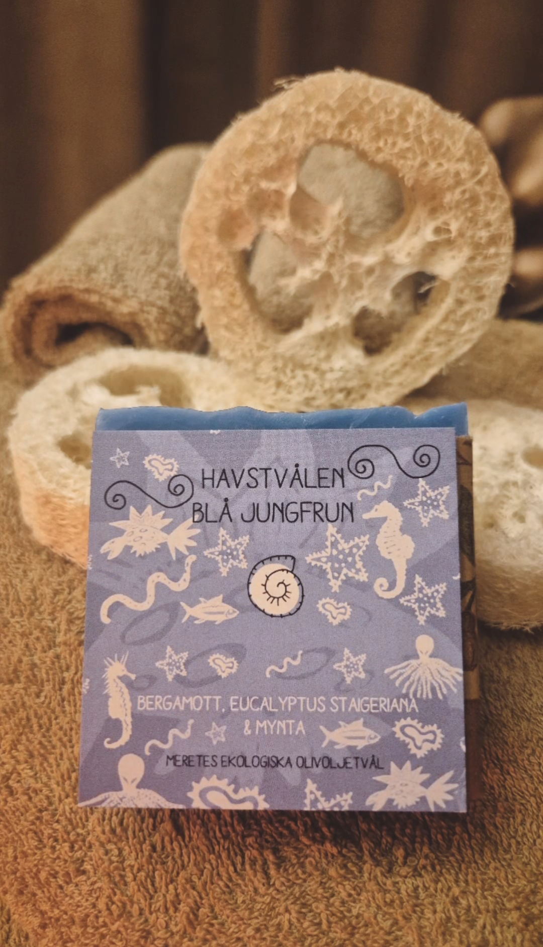 Blå Jungfrun - 125g Eko Olivoljetvål