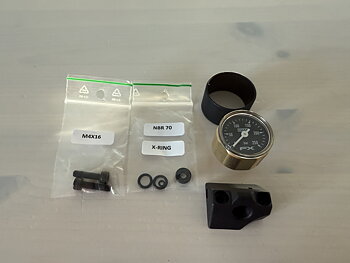 FX Airguns Angled manometer mount with gauge