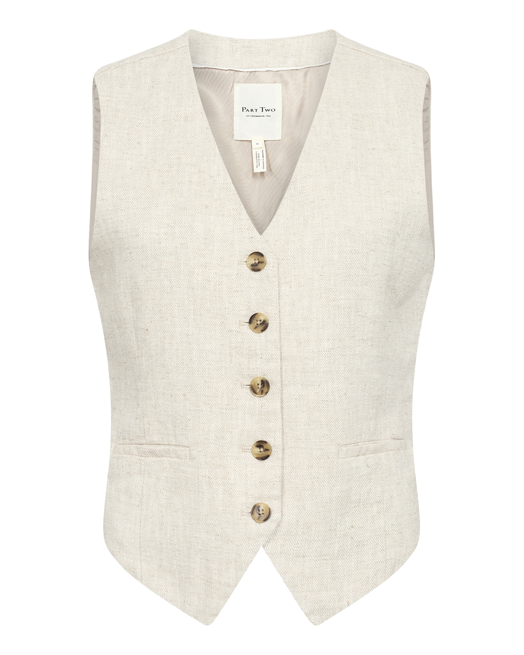 Väst Nadhia natur-beige - 4