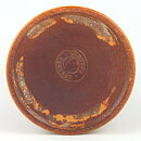 ジョン・アンダーソン  砂時計型の茶色のベース  レリーフ装飾  19cm  1950年代  