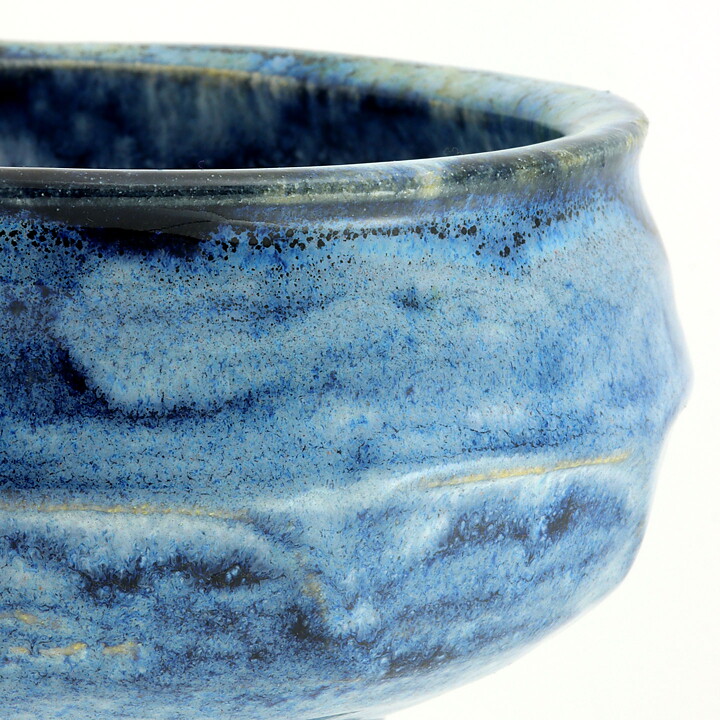 イサク・イサクソン  一点もの  青色のボウル  茶碗  (13cm)  2000年代  #2