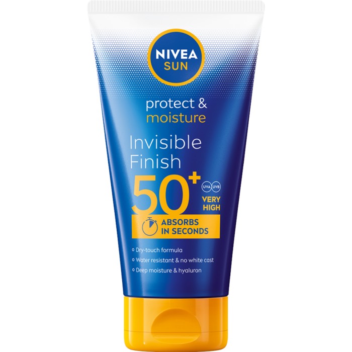 NIVEA SUN Solkräm Protect & Moisture Invisible Finish Lotion SPF50+ 150 ml