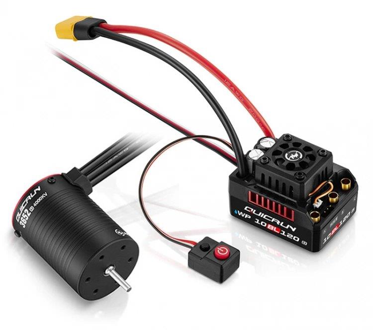 Hobbywing QuicRun Combo 10BL120 - 3652SL 5400kV G2 1/10