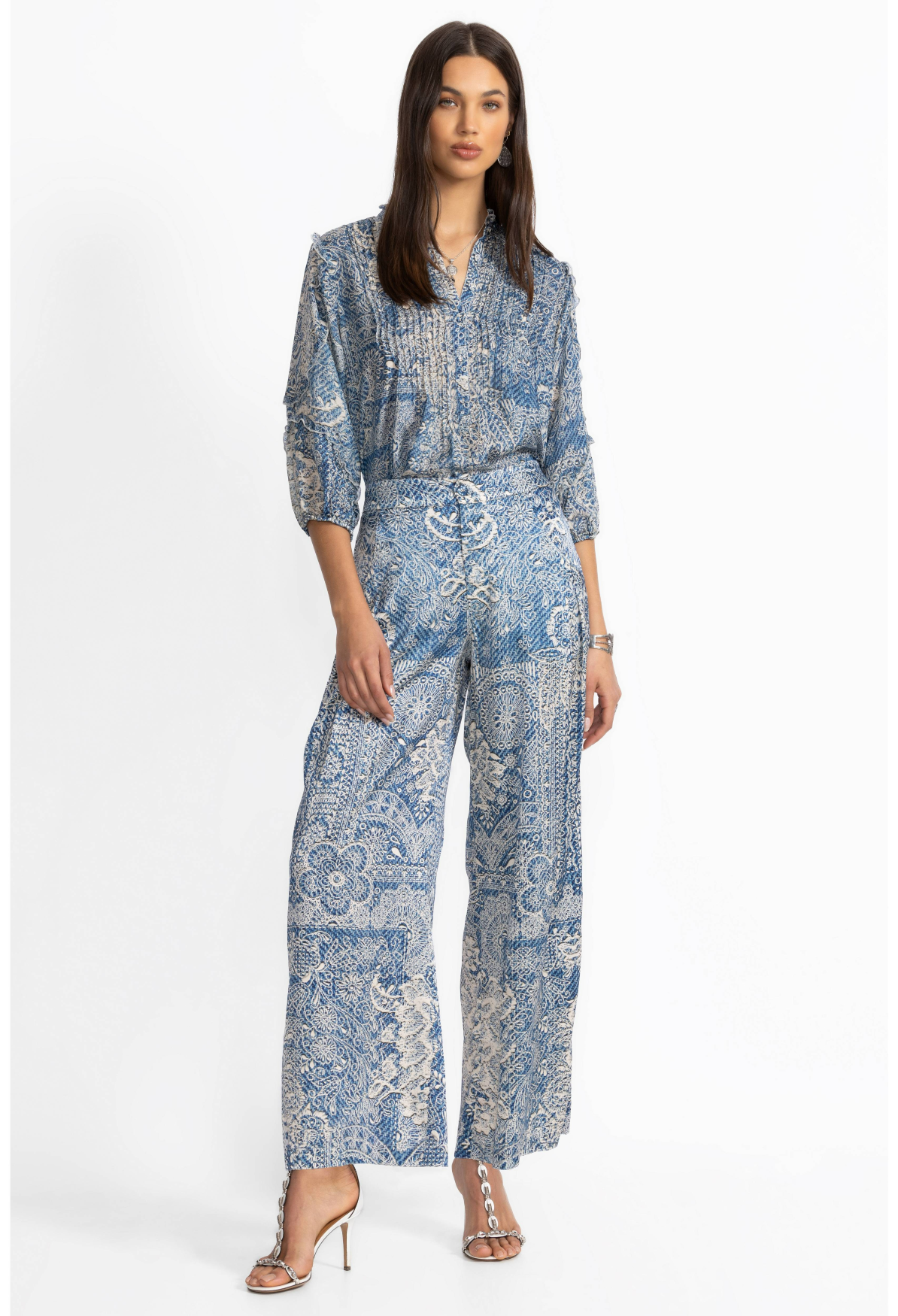 Lauchlen Pant - Denim Print - Johnny Was