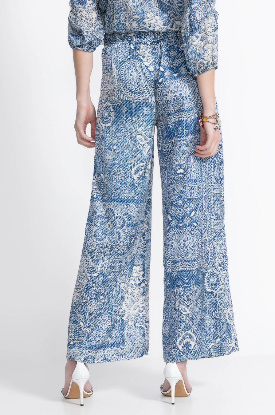Lauchlen Pant - Denim Print - Johnny Was - 4