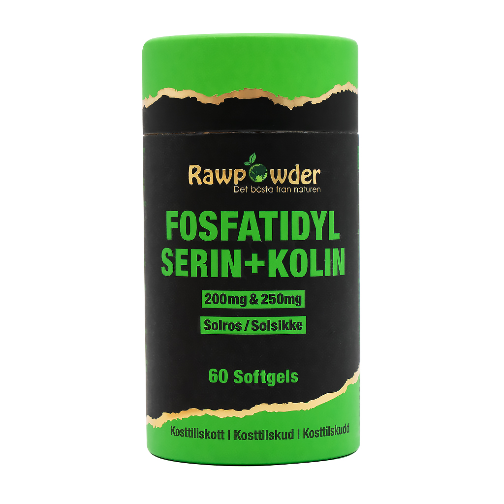 Fosfatidylserin 200mg + Fosfatidylkolin 250mg 60 Softgels - Rawpowder