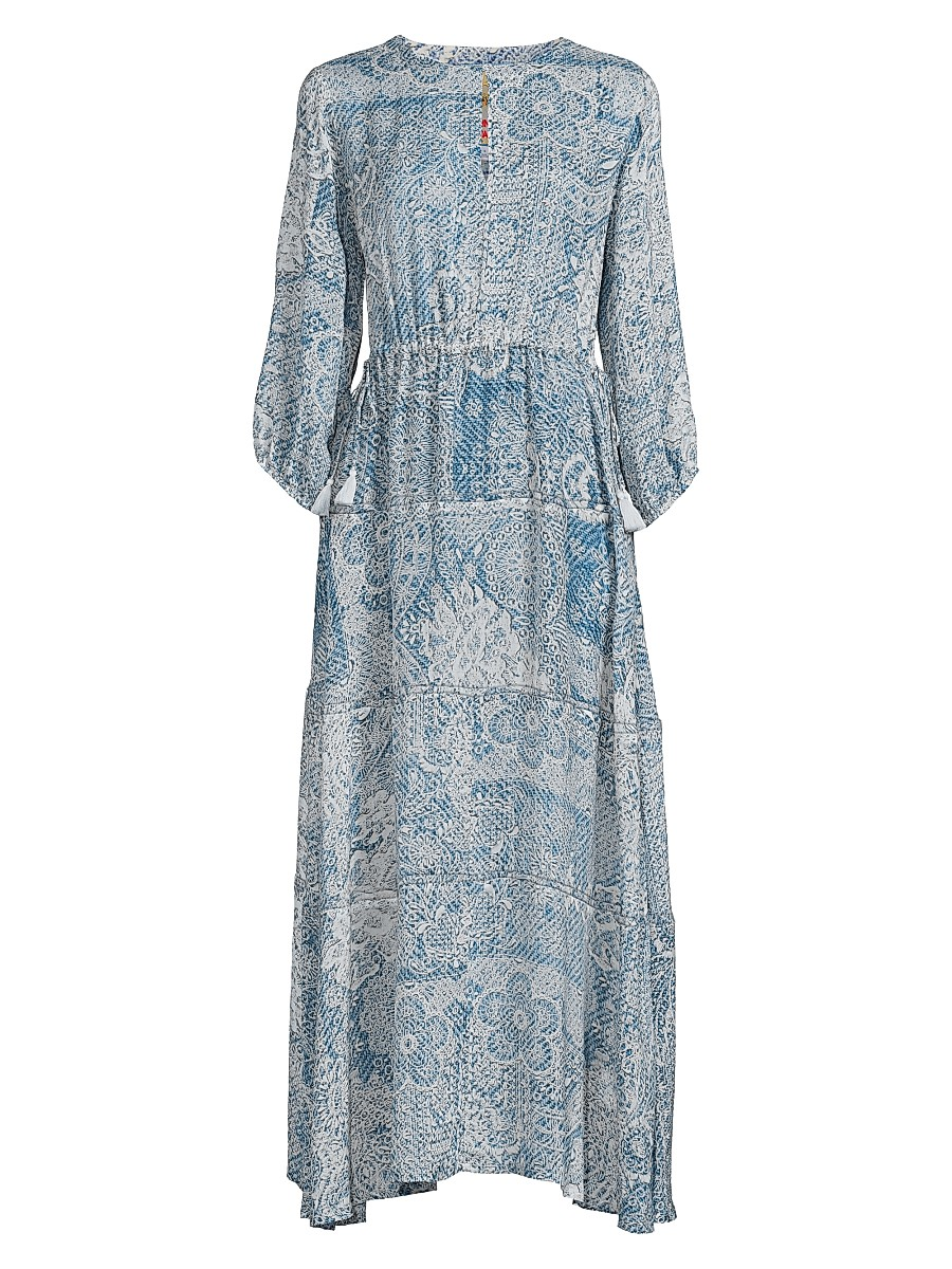 Els Dress Slip Dress - Denim Print - Johnny Was - 3