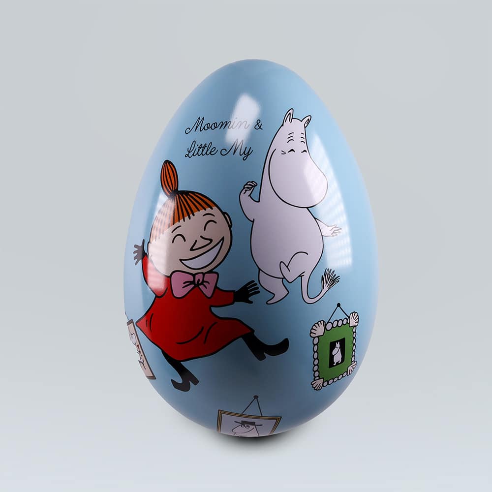 Mumin Plåtägg / Påskägg - Dancing 15 cm