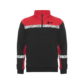 Sweatshirt half zip - Unisex - Flera färger